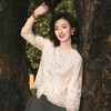 西子/桑蚕丝【白牡丹】欧根纱立体花朵刺绣新中式开衫外套/WTLZ229 商品缩略图7