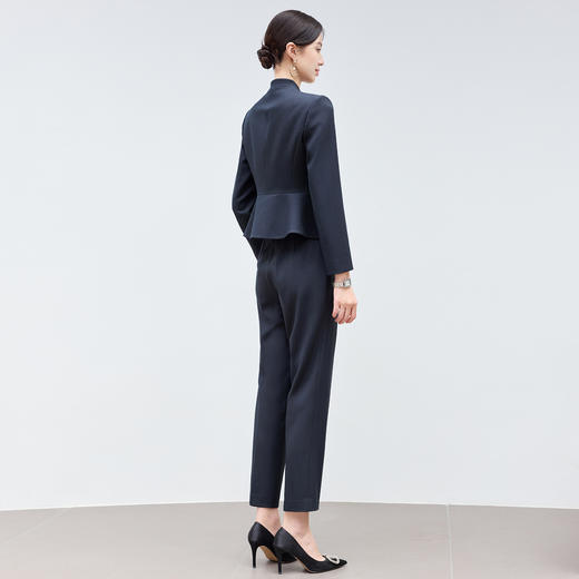 IWY/高端西装正装女职业套装藏青色面试商务工作服西服两件套25CP809 商品图4