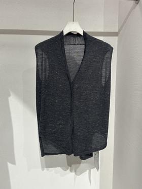 【门店同款】ENJOY秋季黑标点纱无袖针织上衣 164543511