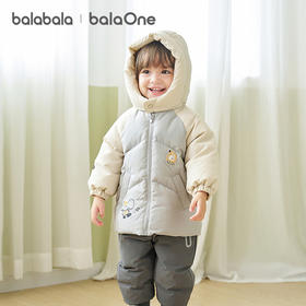 巴拉巴拉balaOne儿童羽绒服女童宝宝厚款保暖冬季男童上衣2025新