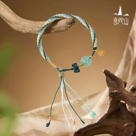 【普陀山】五行单珠-木 |  木生 · 智慧缘 师傅手工绳编手串