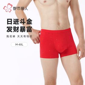 都市丽人内裤男士内裤50S棉拉架内裤氨纶头平角内裤男内裤FKHC52