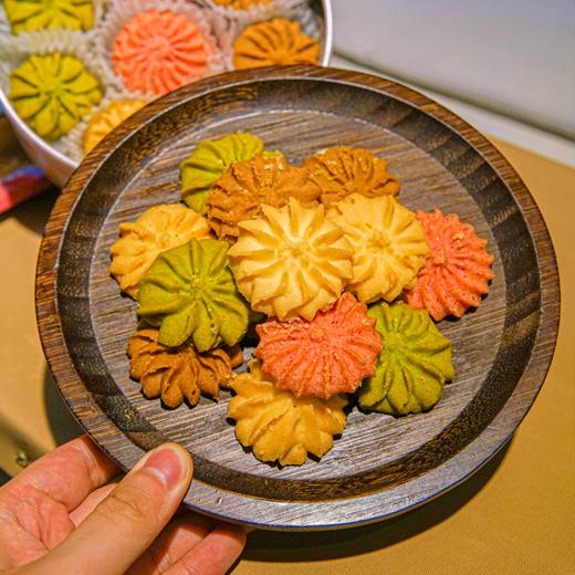 【招牌四小花曲奇礼盒】原味/抹茶/陈皮/咖啡4种口味，香港48年曲奇手艺，0添加，采用新西兰安佳黄油，纯手工现做现卖~入口即化，味道纯正~（新鲜现做，下单2天内发货） 商品图1