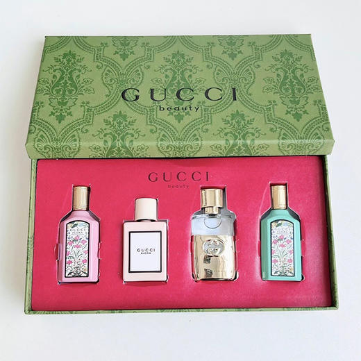 【直邮】七夕礼盒GUCCI/古驰全家福10+4小样套盒滚珠/古驰迷你香氛礼盒装四件套5ml*4瓶（绮梦茉莉罪爱女士花悦绮梦栀子）（无喷头） 商品图10