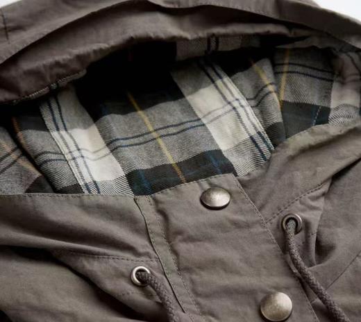 ROMI STUDIO“英式复古”长绒棉撞色拼接做旧连帽外套 RWCAWY5105  商品图3