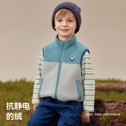 *【贝肽斯】婴儿马甲秋冬新款男童加绒外套上衣保暖儿童防风儿童背心 商品图3