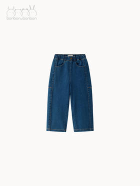 设计感牛仔长裤