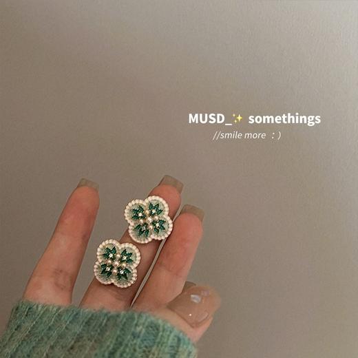 「法式复古！宫廷风」S925银花朵耳环轻奢高级感耳针独特小众气质耳饰女时尚饰品 商品图1