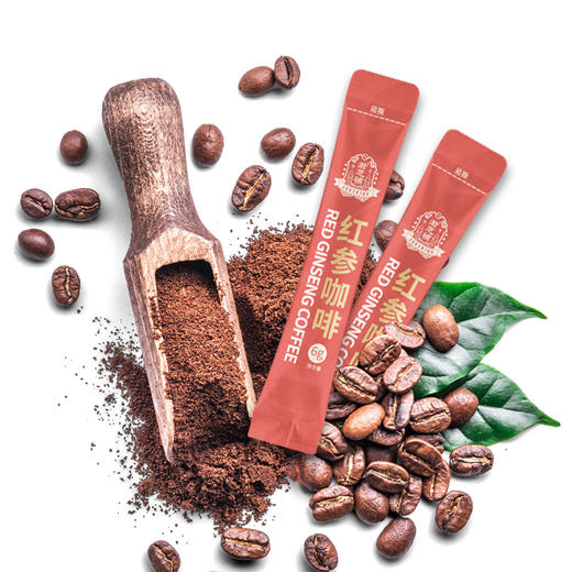 君芝補红参咖啡提神醒脑滋补养生6g*10条 商品图3