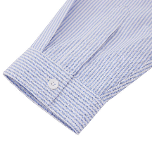 【新品上新】HX 春秋季翻领长袖衬衫纯棉S103533135101 商品图11