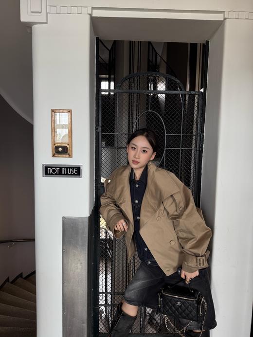 Acne studi*s 25Fw早秋新款 老钱复古风短款夹克风衣外套（ZY*MM） 商品图1