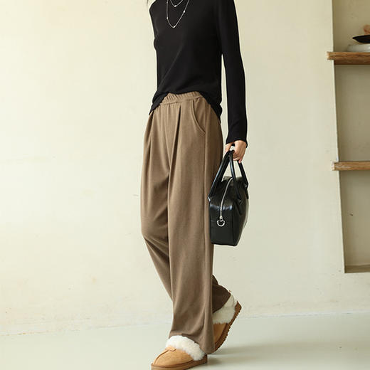 馥迦休闲百搭垂感阔腿裤 商品图1