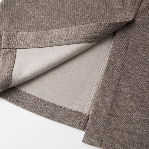 谜底半裙女2025秋季新品A型羊毛混纺醋酸后腰橡筋中长裙253MB1037 商品图3