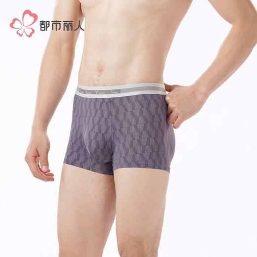 都市丽人内裤男士内裤锦纶内裤明筋平角内裤男内裤FKHC55 商品图2