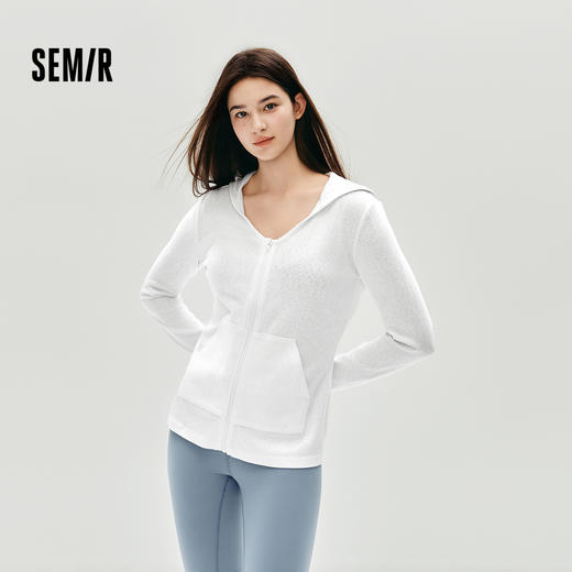 森马外套女秋肌理修身连帽夹克2025新款ins潮小心机气质温柔上衣 商品图0