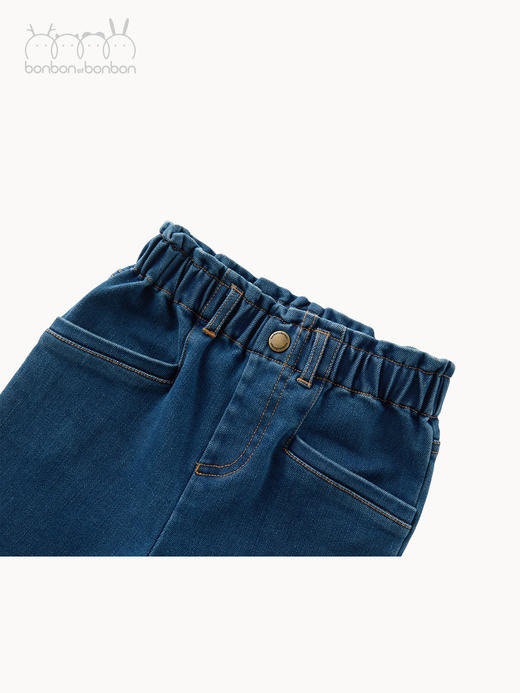 牛仔木耳边长裤 商品图2