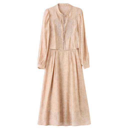 新中式国风套装连衣裙女装2025初秋新款显瘦长袖上衣吊带裙两件套LSNY2405 商品图4