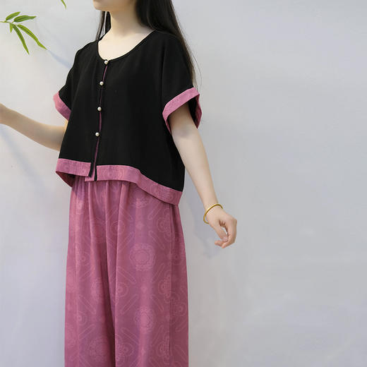 裁缝学苑AQ531坦领小衫灯笼裤套装纸样女装汉服套样板服装打板 商品图3