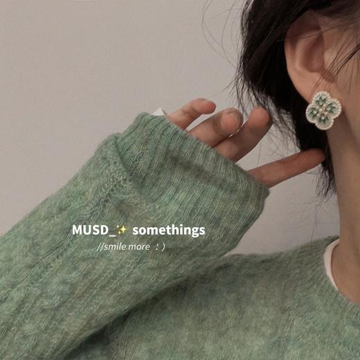 「法式复古！宫廷风」S925银花朵耳环轻奢高级感耳针独特小众气质耳饰女时尚饰品 商品图2