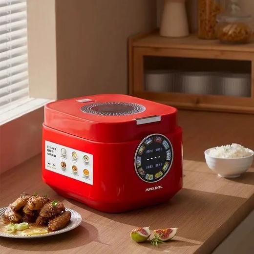 299到手APIXINTL安本素珐琅钛低糖电饭煲加厚0氟珐琅钛不沾内胆炫彩触控屏操作可视化天窗3L大容量10大功能24小时智能预约基地直邮 商品图2