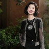 西子/桑蚕丝【打籽苗绣】欧根纱万针刺绣黑金防晒开衫外套/WTBH170 商品缩略图9