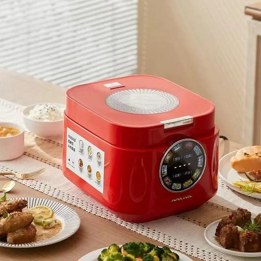 299到手APIXINTL安本素珐琅钛低糖电饭煲加厚0氟珐琅钛不沾内胆炫彩触控屏操作可视化天窗3L大容量10大功能24小时智能预约基地直邮 商品图3