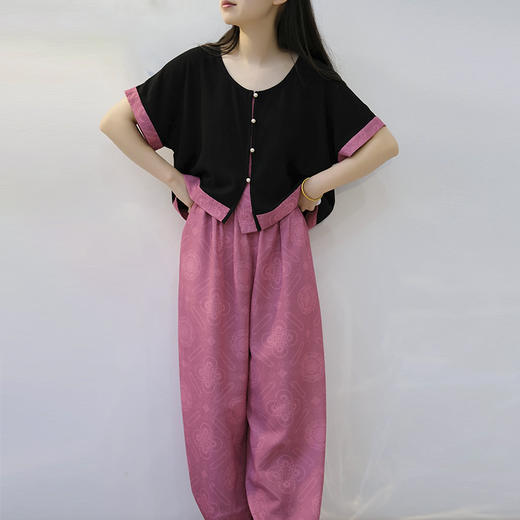 裁缝学苑AQ531坦领小衫灯笼裤套装纸样女装汉服套样板服装打板 商品图1