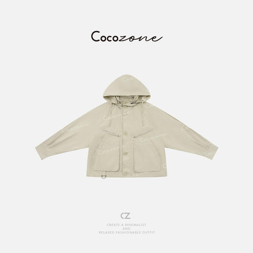 COCO ZONE 刘一一"多乐士"100棉运动街头风连帽外套 CD2A1381 商品图0