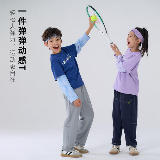 【7A抗菌】棉花堂简约潮趣高弹透气动感童装T恤——SD52015 商品图4