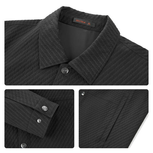 【满身提花工装茄克】柒牌男装时尚外套2025秋季新品潮流休闲夹克129K70290 商品图3