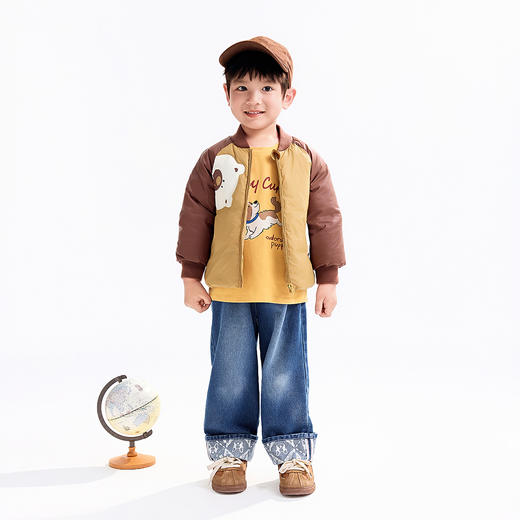 【实体店同款】男童短款羽绒服冬季新款安奈儿童装XB545449 商品图3