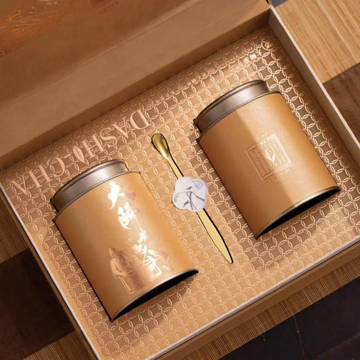 大师茶【浅胡桃木.2大圆罐+茶勺】25元1套.整箱12套 商品图4