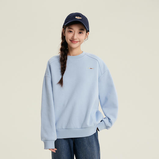 笛莎Deesha青少年女童卫衣2025冬季女童恒温暖皮卫衣 商品图1