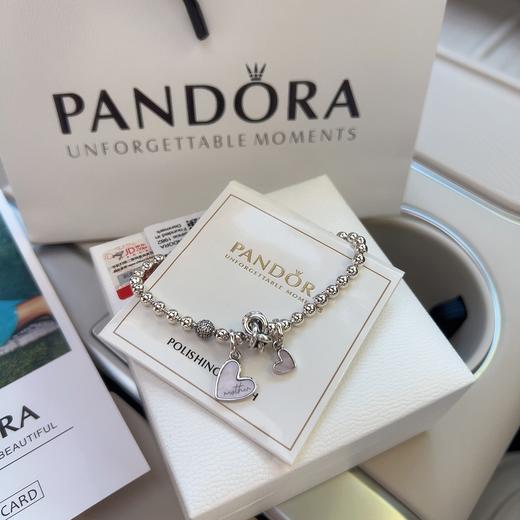 G385潘多拉圆珠爱心手链 商品图2
