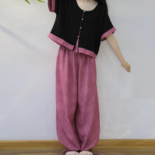 裁缝学苑AQ531坦领小衫灯笼裤套装纸样女装汉服套样板服装打板 商品图5