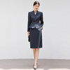 IWY/藏青色西装套裙女秋气质显瘦酒店前台接待工服珠宝店职业装25CS809 商品缩略图3