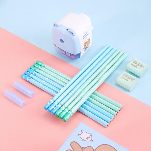 【赠送礼盒礼袋！学生文具套装】功能齐全，得力文具套装小学生开学季文具礼包可爱卡通礼盒。ra 商品图1