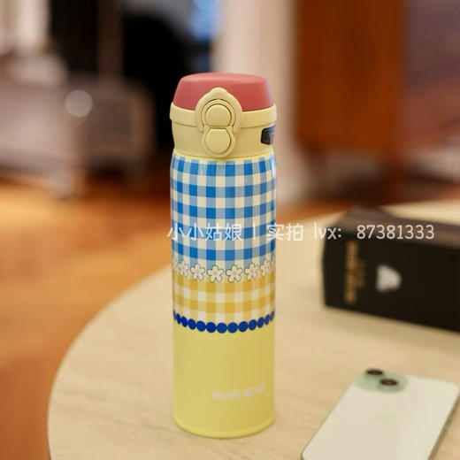 特！熊本士俏皮可爱 白雪公主 保温杯480ml 316不锈钢 可吸管可直饮 商品图0