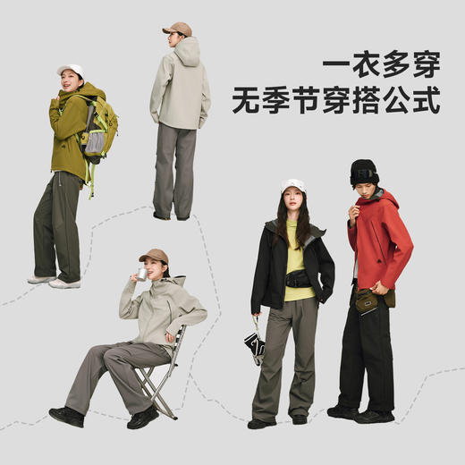 VVC轻旅户外冲锋衣女款登山服防风防水旅游徒步轻量化出行男外套 商品图2