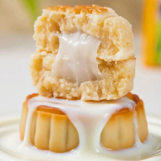 塔麦尔新疆奶皮子月饼/酸奶月饼/奶酪芝士月饼 350g/袋（4个装） 商品图7