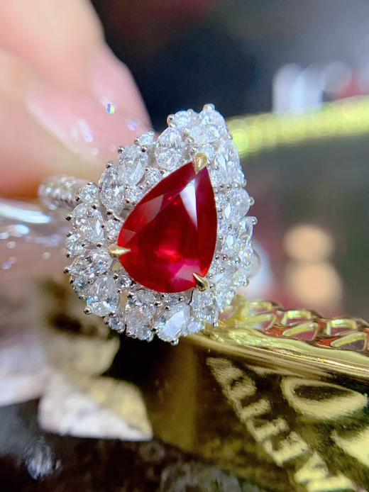 2.23ct刻面红宝石戒指 商品图2