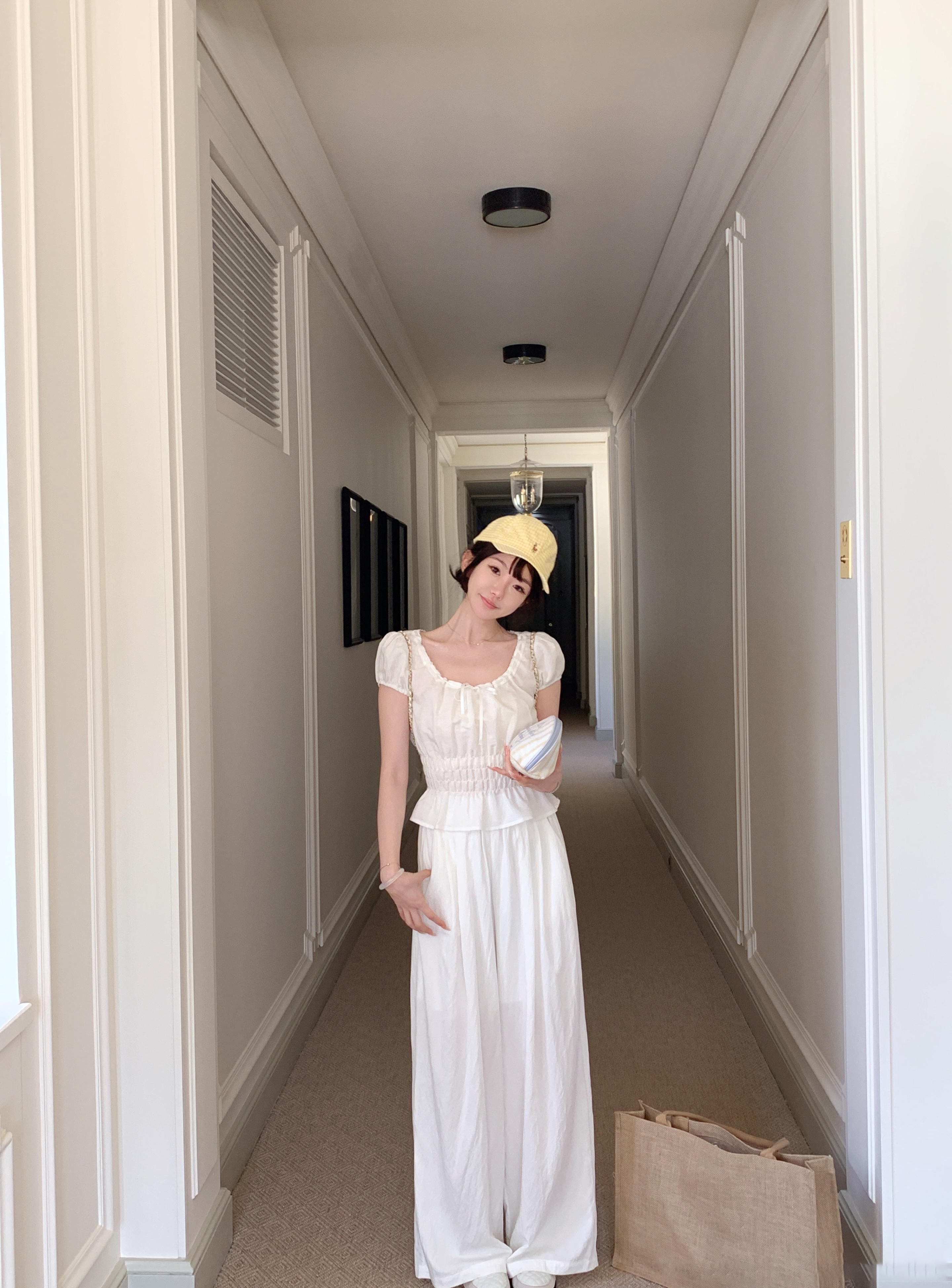 金蘑菇菇  灵动职场 夏日空气裤 / 自带肌理感 亲肤人棉