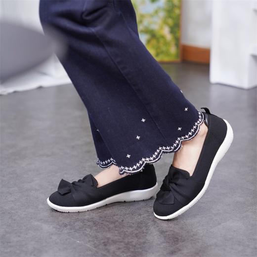 REREJOY 蝴蝶结轻便舒适一脚蹬飞织乐福鞋 商品图2