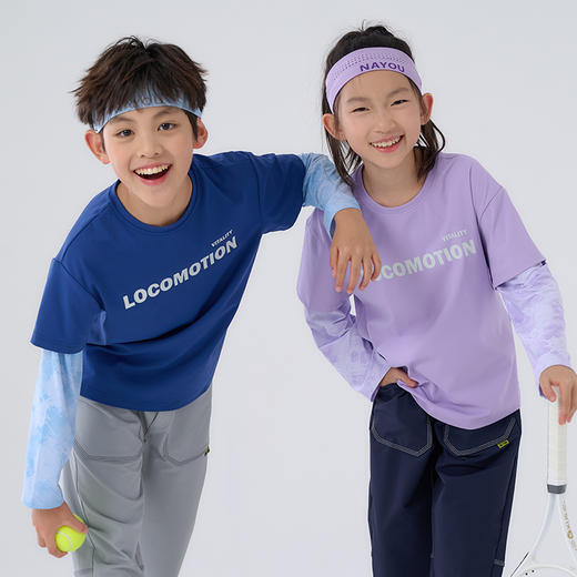 【7A抗菌】棉花堂简约潮趣高弹透气动感童装T恤——SD52015 商品图6