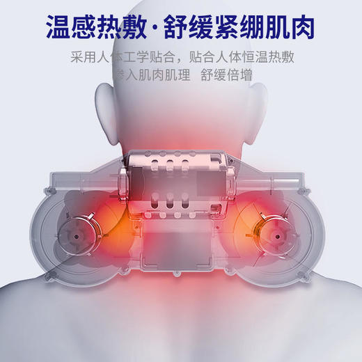 给颈椎肩颈做个SPA【多功能颈椎按摩器】颈部背部腰部多功能揉捏家用靠垫送爸爸送给母亲送长辈 商品图2