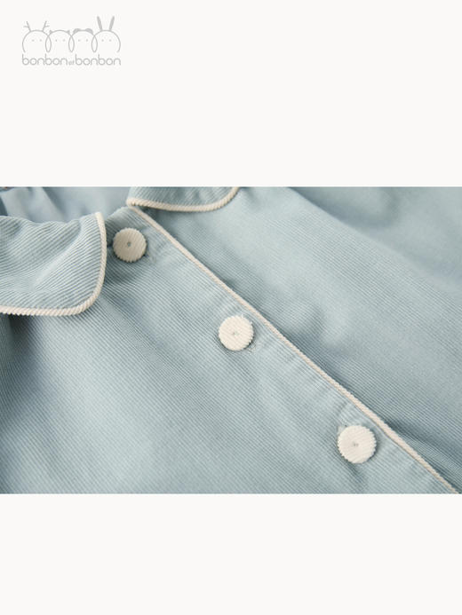 雾蓝设计感连衣裙 商品图2