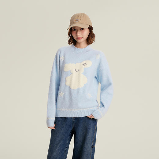 笛莎Deesha青少年女童毛衣2025冬季女童彩色毛衣 商品图3