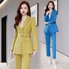 西装套装春秋高级感时尚气质干练修身收腰职业装两件套HBLJRA687 商品缩略图4