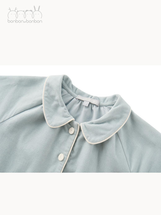 雾蓝设计感连衣裙 商品图4