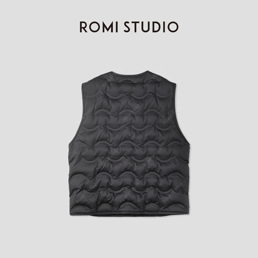 ROMI STUDIO“轻盈锁温”波兰95白鹅绒轻薄保暖羽绒马甲RWCAW86110 商品图1